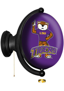 The Fan-Brand LSU Tigers Mike the Tiger Oval Rotating Lighted Sign