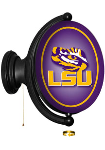 The Fan-Brand LSU Tigers Oval Rotating Lighted Sign
