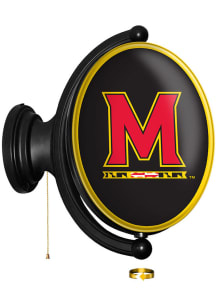 The Fan-Brand Maryland Terrapins Oval Illuminated Rotating Sign
