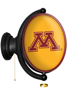 The Fan-Brand Minnesota Golden Gophers Oval Rotating Lighted Sign