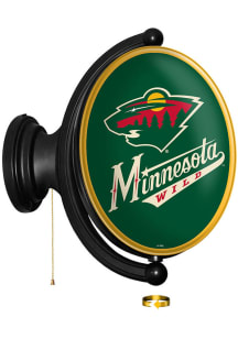 The Fan-Brand Minnesota Wild Oval Rotating Lighted Sign