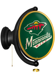 Minnesota Wild Oval Rotating Lighted Sign