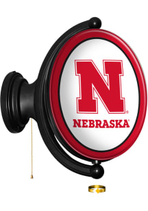 The Fan-Brand Nebraska Cornhuskers Mascot Oval Rotating Lighted Sign
