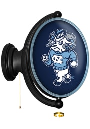 North Carolina Tar Heels Mascot Oval Rotating Lighted Sign