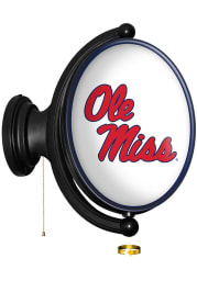 Ole Miss Rebels Oval Rotating Lighted Sign