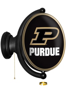 The Fan-Brand Purdue Boilermakers Oval Rotating Lighted Sign