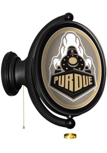 The Fan-Brand Purdue Boilermakers Special Oval Rotating Lighted Sign