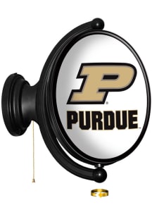 The Fan-Brand Purdue Boilermakers Oval Rotating Lighted Sign