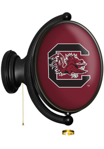 The Fan-Brand South Carolina Gamecocks Oval Rotating Lighted Sign