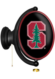 The Fan-Brand Stanford Cardinal Oval Rotating Lighted Sign