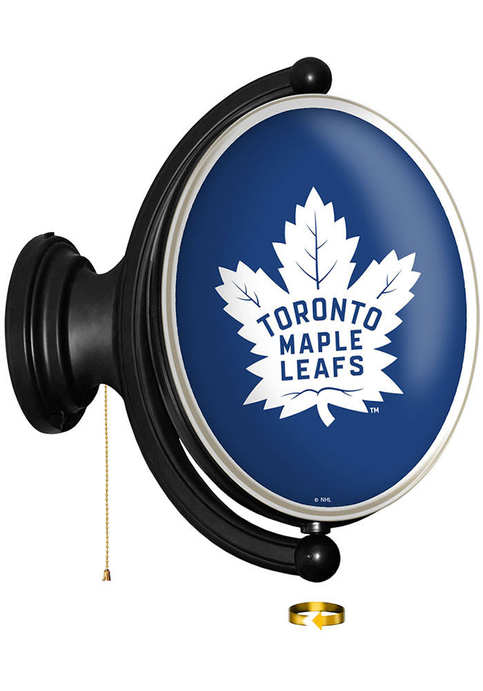 Toronto Maple Leafs Oval Rotating Lighted Sign