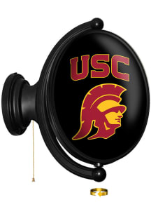 The Fan-Brand USC Trojans Oval Rotating Lighted Sign