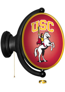 The Fan-Brand USC Trojans Traveler Oval Rotating Lighted Sign