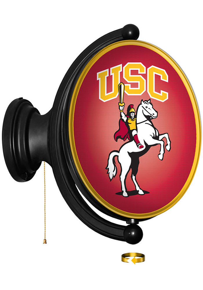 USC Trojans Traveler Oval Rotating Lighted Sign