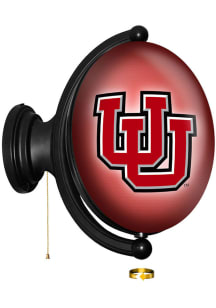 The Fan-Brand Utah Utes Oval Rotating Lighted Sign