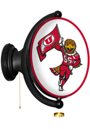 Utah Utes Swoop Oval Rotating Lighted Sign