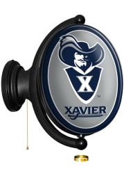 Xavier Musketeers Mascot Oval Rotating Lighted Sign
