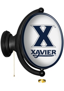 The Fan-Brand Xavier Musketeers Oval Rotating Lighted Sign