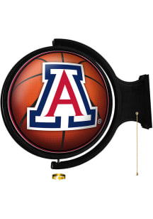 The Fan-Brand Arizona Wildcats Basketball Round Rotating Lighted Sign