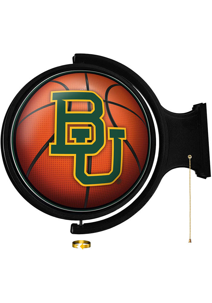 Baylor Bears Basketball Round Rotating Lighted Sign