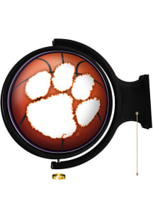 The Fan-Brand Clemson Tigers Basketball Round Rotating Lighted Sign