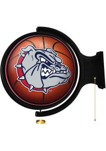 The Fan-Brand Gonzaga Bulldogs Basketball Round Rotating Lighted Sign