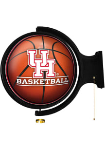 The Fan-Brand Houston Cougars Basketball Round Rotating Lighted Sign