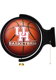 Houston Cougars Basketball Round Rotating Lighted Sign