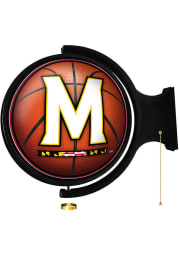 Maryland Terrapins Basketball Round Rotating Lighted Sign