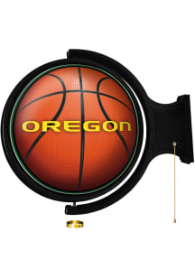 The Fan-Brand Oregon Ducks Basketball Round Rotating Lighted Sign