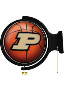 The Fan-Brand Purdue Boilermakers Basketball Round Rotating Lighted Sign