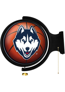 The Fan-Brand UConn Huskies Basketball Round Rotating Lighted Sign