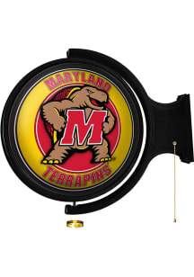 The Fan-Brand Maryland Terrapins Mascot Round Rotating Lighted Sign