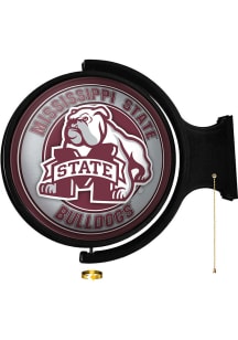 The Fan-Brand Mississippi State Bulldogs Mascot Round Rotating Lighted Sign