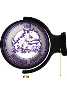 The Fan-Brand TCU Horned Frogs Mascot Round Rotating Lighted Sign