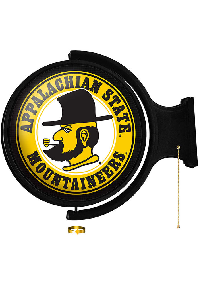 Appalachian State Mountaineers Yosef Round Rotating Lighted Sign