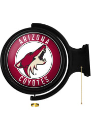 Arizona Coyotes Round Rotating Lighted Sign
