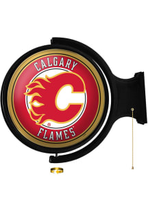 The Fan-Brand Calgary Flames Round Rotating Lighted Sign