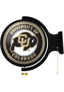 The Fan-Brand Colorado Buffaloes Round Rotating Lighted Sign