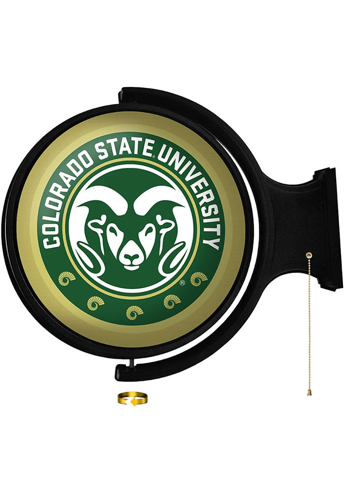 Colorado State Rams Round Rotating Lighted Sign