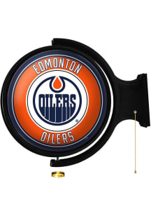 The Fan-Brand Edmonton Oilers Round Rotating Lighted Sign