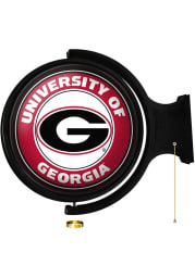 Georgia Bulldogs Round Rotating Lighted Sign