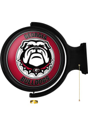 Georgia Bulldogs University Round Rotating Lighted Sign
