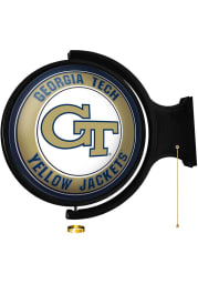 GA Tech Yellow Jackets Round Rotating Lighted Sign