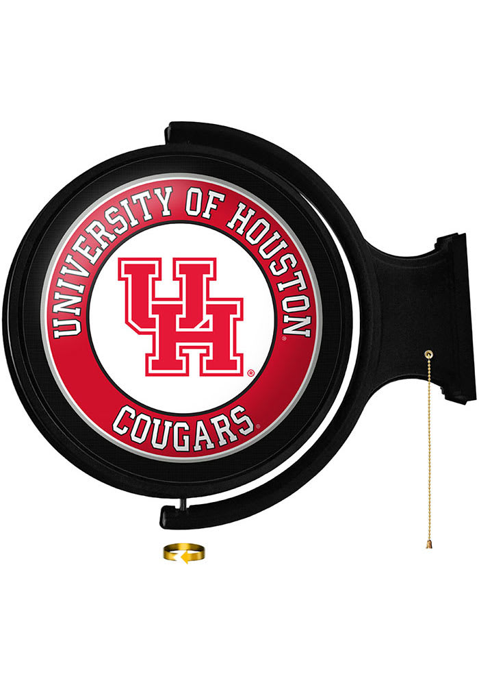 Houston Cougars Round Rotating Lighted Sign