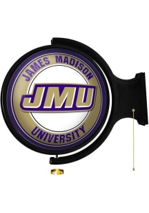 The Fan-Brand James Madison Dukes Round Rotating Lighted Sign