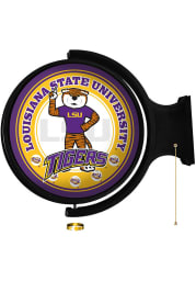 LSU Tigers Mike the Tiger Round Rotating Lighted Sign