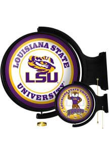 The Fan-Brand LSU Tigers Doublesided Round Rotating Lighted Sign