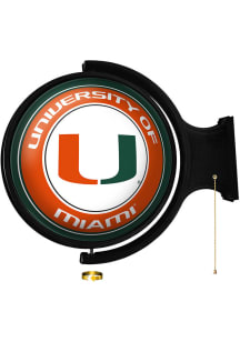 The Fan-Brand Miami Hurricanes Round Rotating Lighted Sign