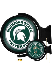 The Fan-Brand Michigan State Spartans Doublesided Round Rotating Lighted Sign